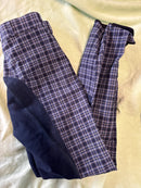 Sonderposten karierte Kinder  Reithosen 140-152