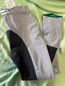 Sonderposten karierte Kinder  Reithosen 140-152