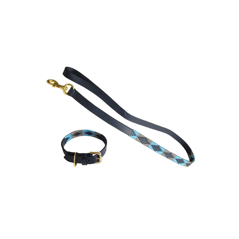 Chukka Dog Set Halsband und Leine Leder