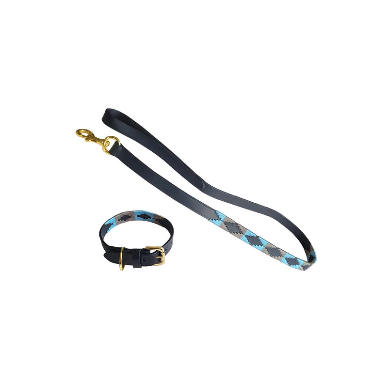 Auslaufartikel Chukka Dog Set Halsband und Leine Leder