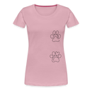 "Dog Mom" Frauen Premium T-Shirt - Hellrosa