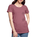 "Dog Mom" Frauen Premium T-Shirt - Malve