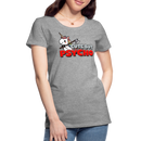 Premium T-Shirt Cute but Psycho - Grau meliert
