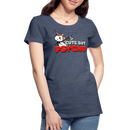 Premium T-Shirt Cute but Psycho - Blau meliert