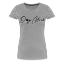 Premium T-Shirt Dog Mom Love - Grau meliert