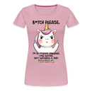 Premium T-Shirt B*tch Please Unicorn - Hellrosa