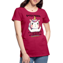 Premium T-Shirt B*tch Please Unicorn - dunkles Pink
