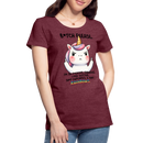 Premium T-Shirt B*tch Please Unicorn - Bordeauxrot meliert