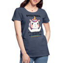 Premium T-Shirt B*tch Please Unicorn - Blau meliert