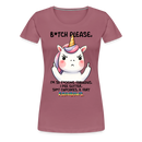 Premium T-Shirt B*tch Please Unicorn - Malve