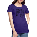 Premium T-Shirt Mandala Horse - Lila