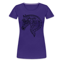 Premium T-Shirt Mandala Horse - Lila