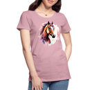 Premium T-Shirt Watercolour Horse - Hellrosa