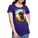 Premium T-Shirt Pugzilla Mops - Lila