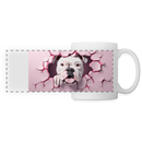 Panoramatasse Bulldogge - weiß