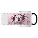 Panoramatasse Bulldogge - Weiß/Schwarz