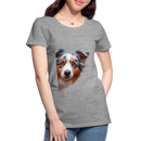 Premium T-Shirt Sweet Australian Sheperd - Grau meliert