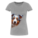 Premium T-Shirt Sweet Australian Sheperd - Grau meliert