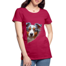 Premium T-Shirt Sweet Australian Sheperd - dunkles Pink