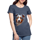 Premium T-Shirt Sweet Australian Sheperd - Blau meliert
