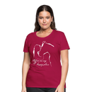 Frauen Premium T-Shirt You are my happy place - dunkles Pink