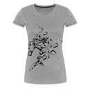 Frauen Premium T-Shirt Mosaik Horse - Grau meliert