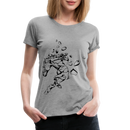 Frauen Premium T-Shirt Mosaik Horse - Grau meliert