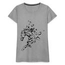 Frauen Premium T-Shirt Mosaik Horse - Grau meliert