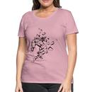 Frauen Premium T-Shirt Mosaik Horse - Hellrosa