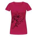 Frauen Premium T-Shirt Mosaik Horse - dunkles Pink
