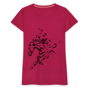 Frauen Premium T-Shirt Mosaik Horse - dunkles Pink