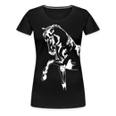 Frauen Premium T-Shirt Dressage - Schwarz