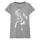 Frauen Premium T-Shirt Dressage - Grau meliert