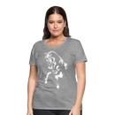 Frauen Premium T-Shirt Dressage - Grau meliert