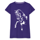 Frauen Premium T-Shirt Dressage - Lila