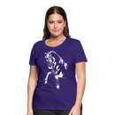 Frauen Premium T-Shirt Dressage - Lila