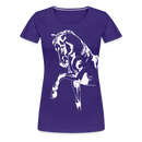 Frauen Premium T-Shirt Dressage - Lila