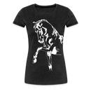 Frauen Premium T-Shirt Dressage - Anthrazit