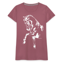 Frauen Premium T-Shirt Dressage - Malve