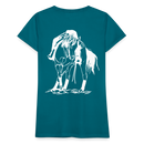 Frauen Premium T-Shirt Western Horse - Divablau