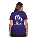 Frauen Premium T-Shirt Western Horse - Lila