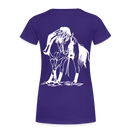 Frauen Premium T-Shirt Western Horse - Lila