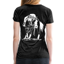 Frauen Premium T-Shirt Western Horse - Anthrazit