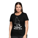 Frauen Premium T-Shirt Western - Schwarz