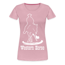 Frauen Premium T-Shirt Western - Hellrosa