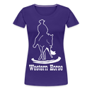 Frauen Premium T-Shirt Western - Lila