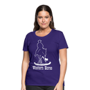Frauen Premium T-Shirt Western - Lila