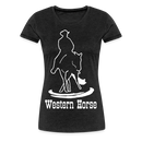 Frauen Premium T-Shirt Western - Anthrazit