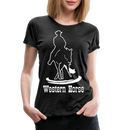 Frauen Premium T-Shirt Western - Anthrazit