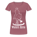 Frauen Premium T-Shirt Western - Malve